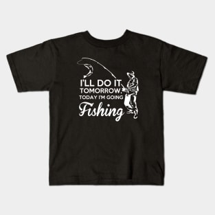 Fishing Today Kids T-Shirt